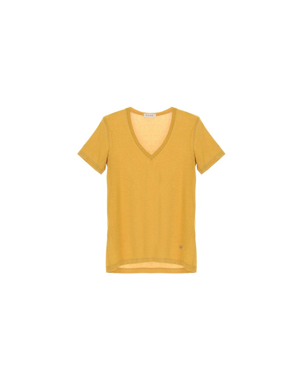Please Shop Online T-shirt oversize rayé à col bateau et poche poitrine  plaquée Sito ufficiale