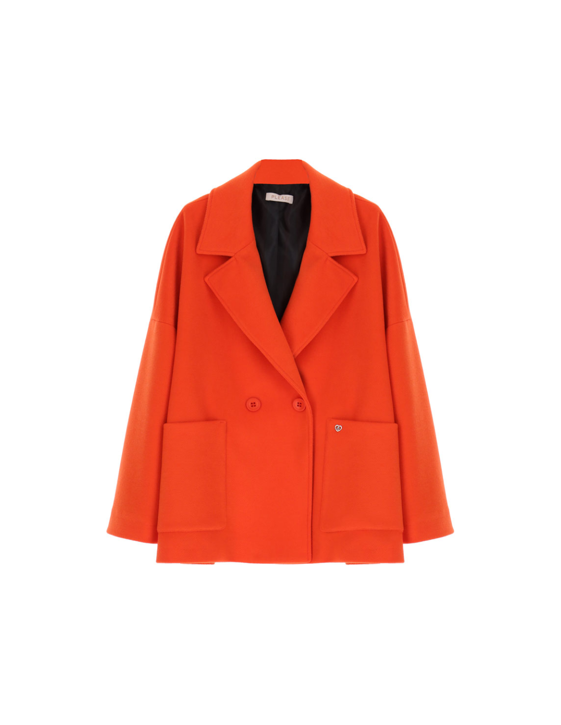 Manteau orange femme sale