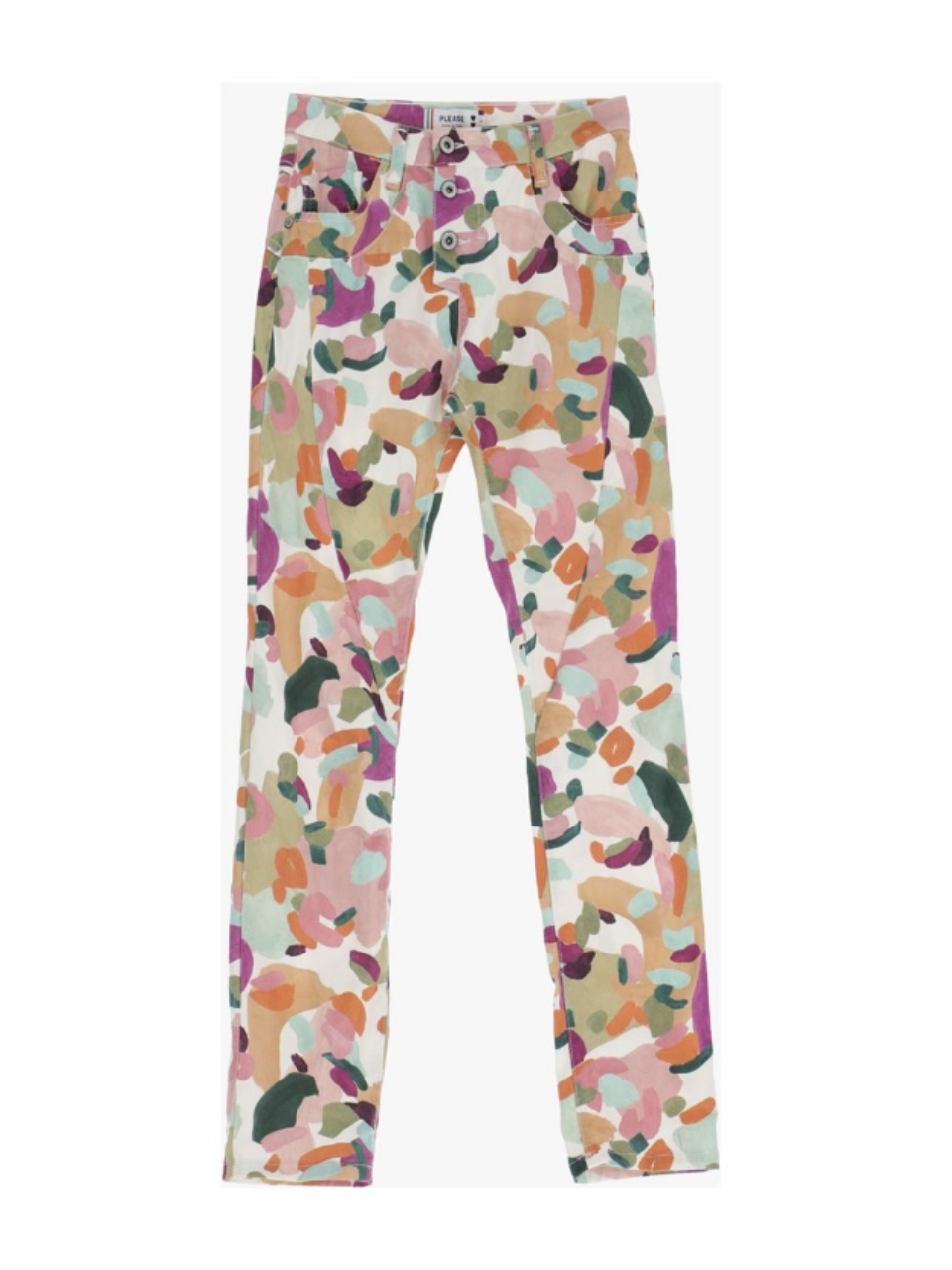 Pantalon Femme Please - Boyfriend - Modèle P78 - coloris imprimé- Coton  Élasthanne