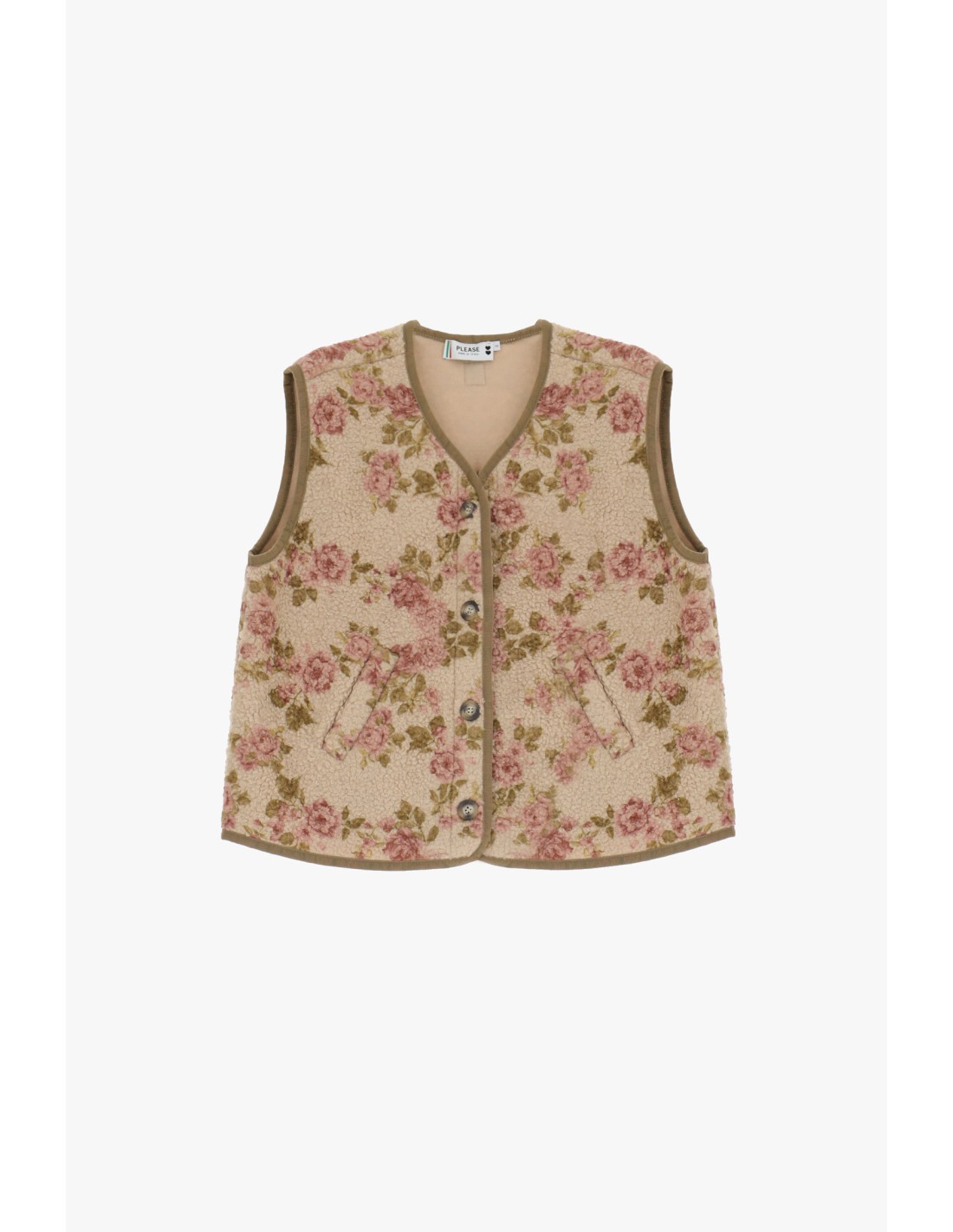 Gilet imprimé femme sale