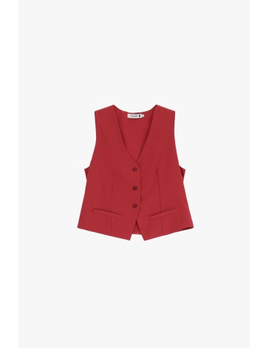 Please Femme gilet de tailleur coloris rouge bordeaux (amaranto)