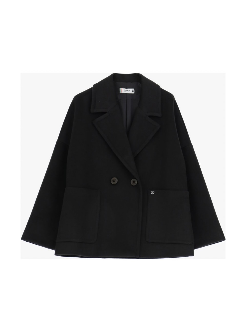 Manteau classique fashion noir femme