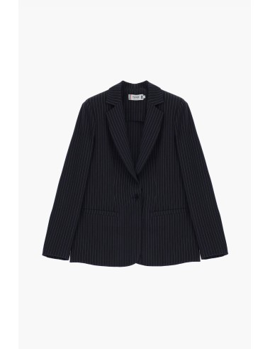 PLEASE Blazer femme rayee a boutons et col revers