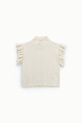 Pull sans manches à volants d'épaule – Please