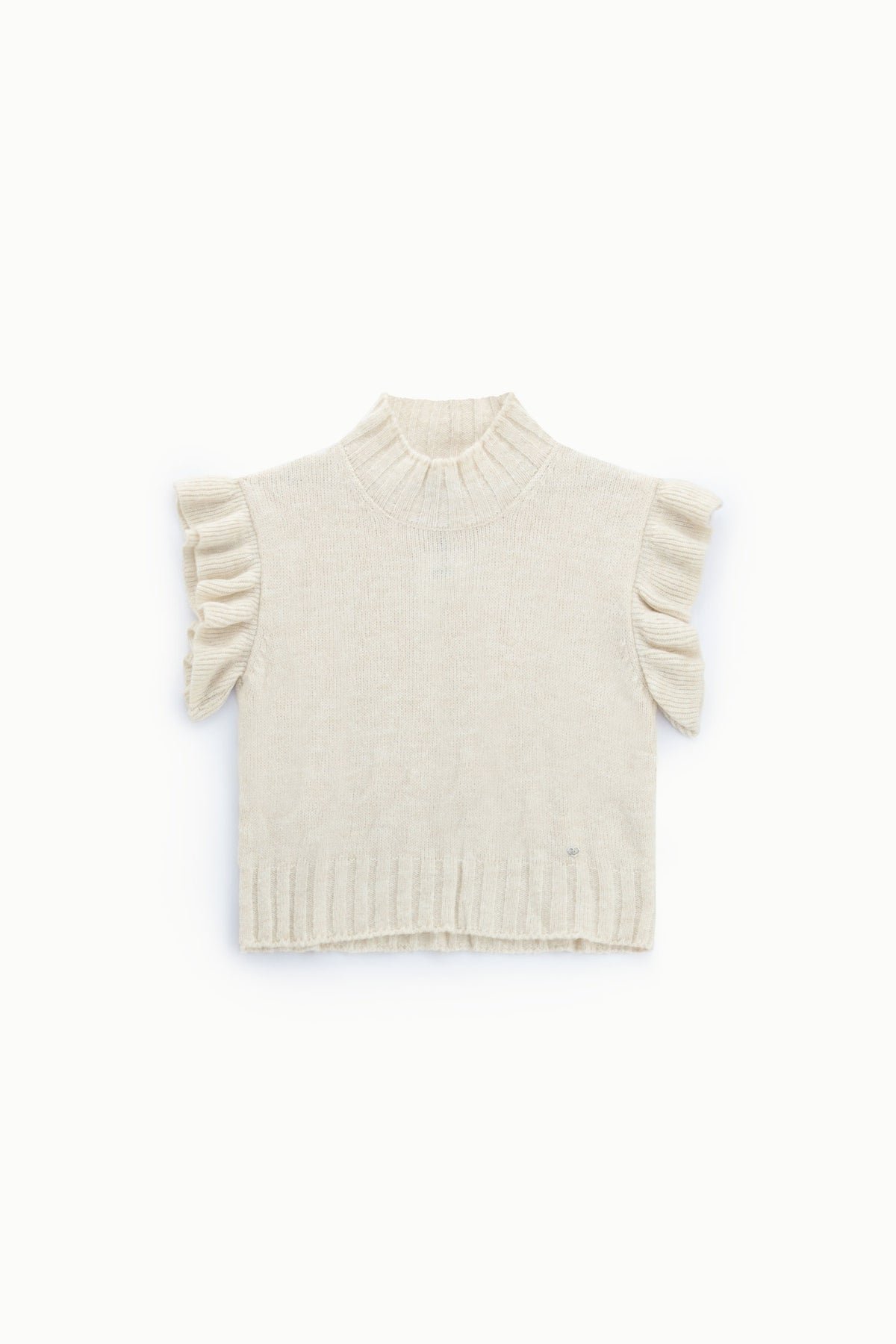 Pull sans manches à volants d'épaule – Please