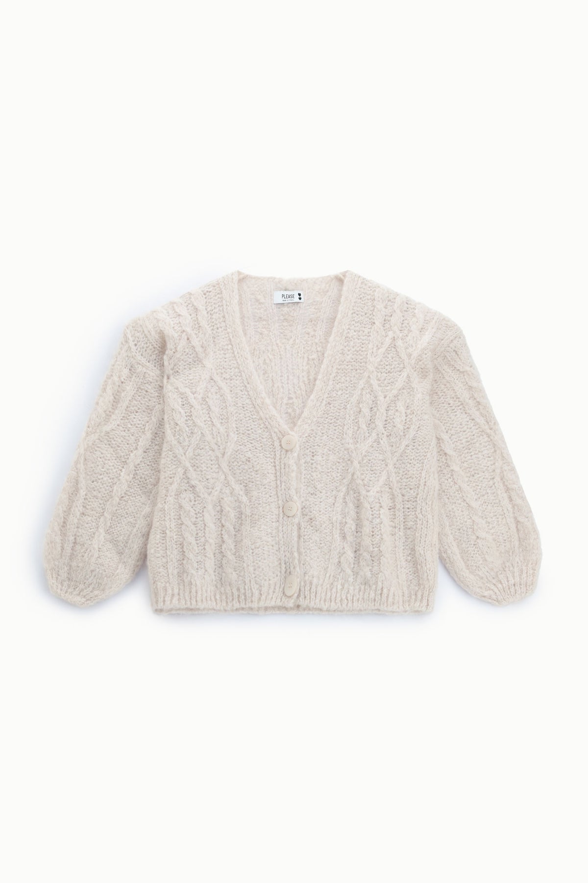 Cardigan torsadé à manches amples – Please