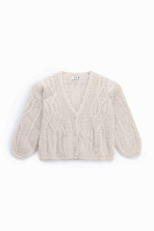 Cardigan torsadé à manches amples – Please