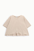 T-shirt ample col V à manches larges – Please