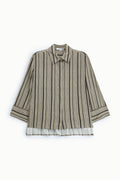 Chemise rayée à manches amples – Please