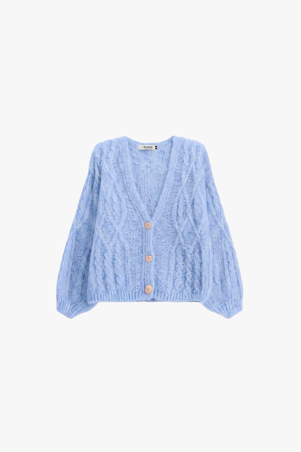 Cardigan torsadé à manches amples – Please