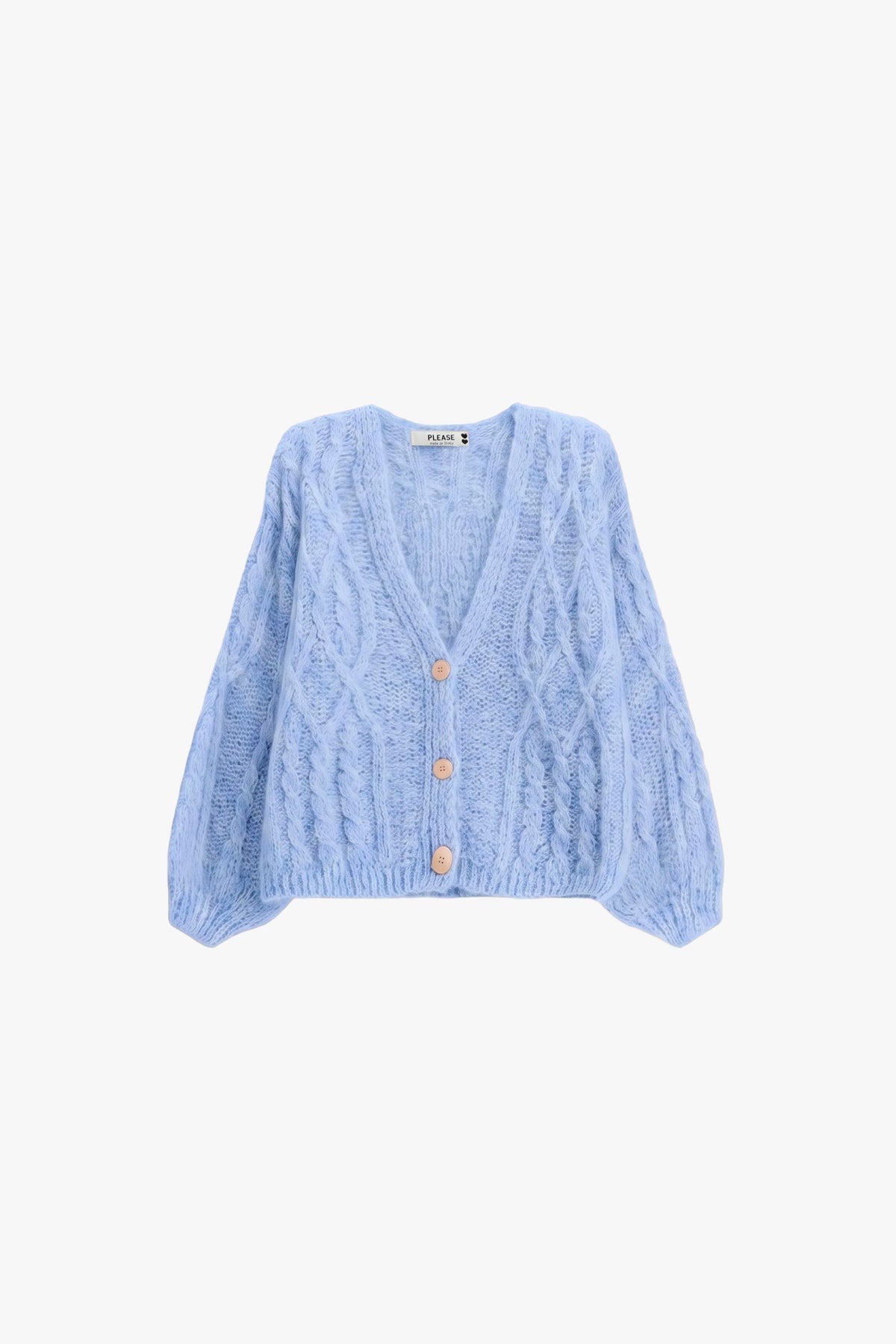 Cardigan torsadé à manches amples – Please