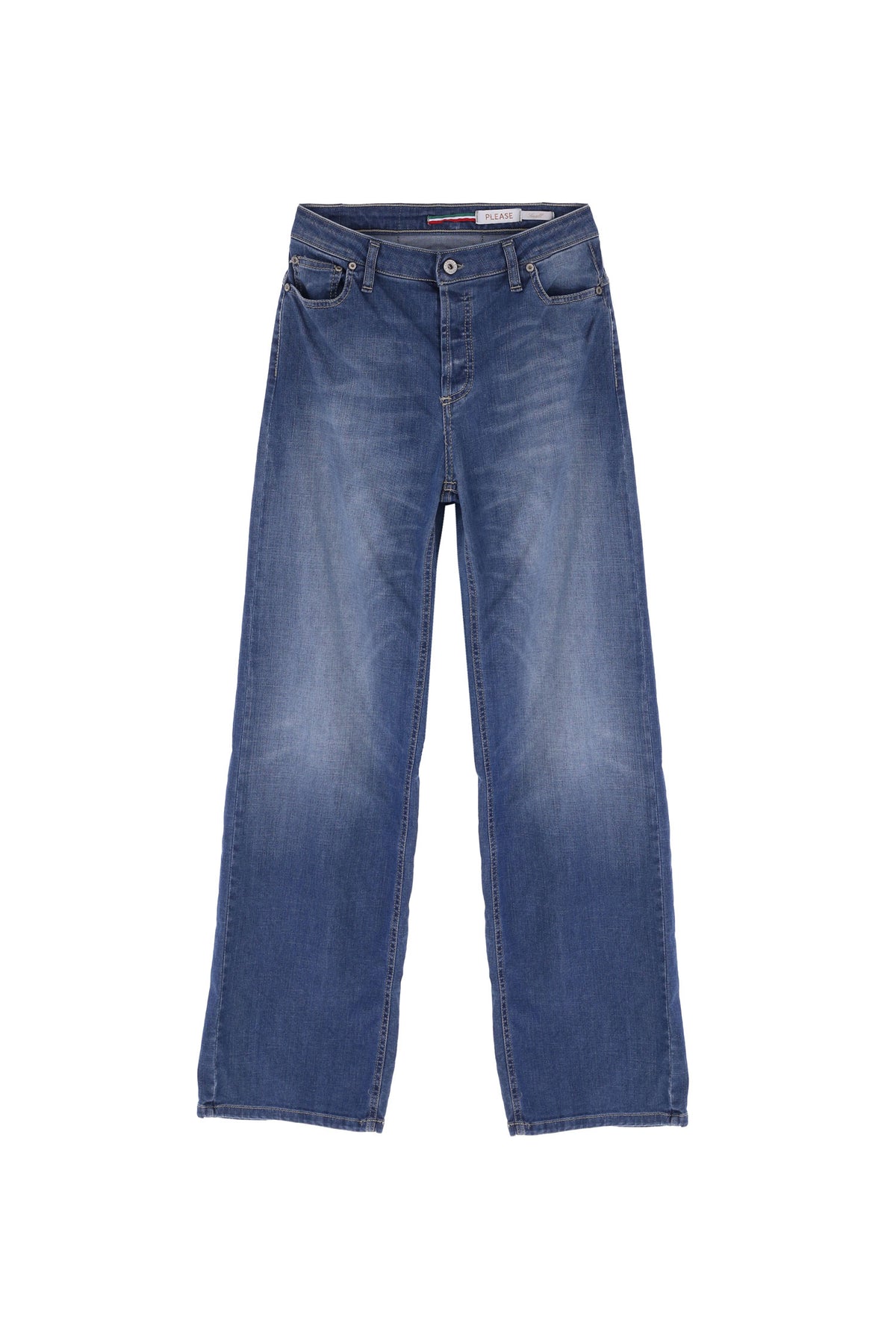 Jean baggy loose fit en denim délavé - Please
