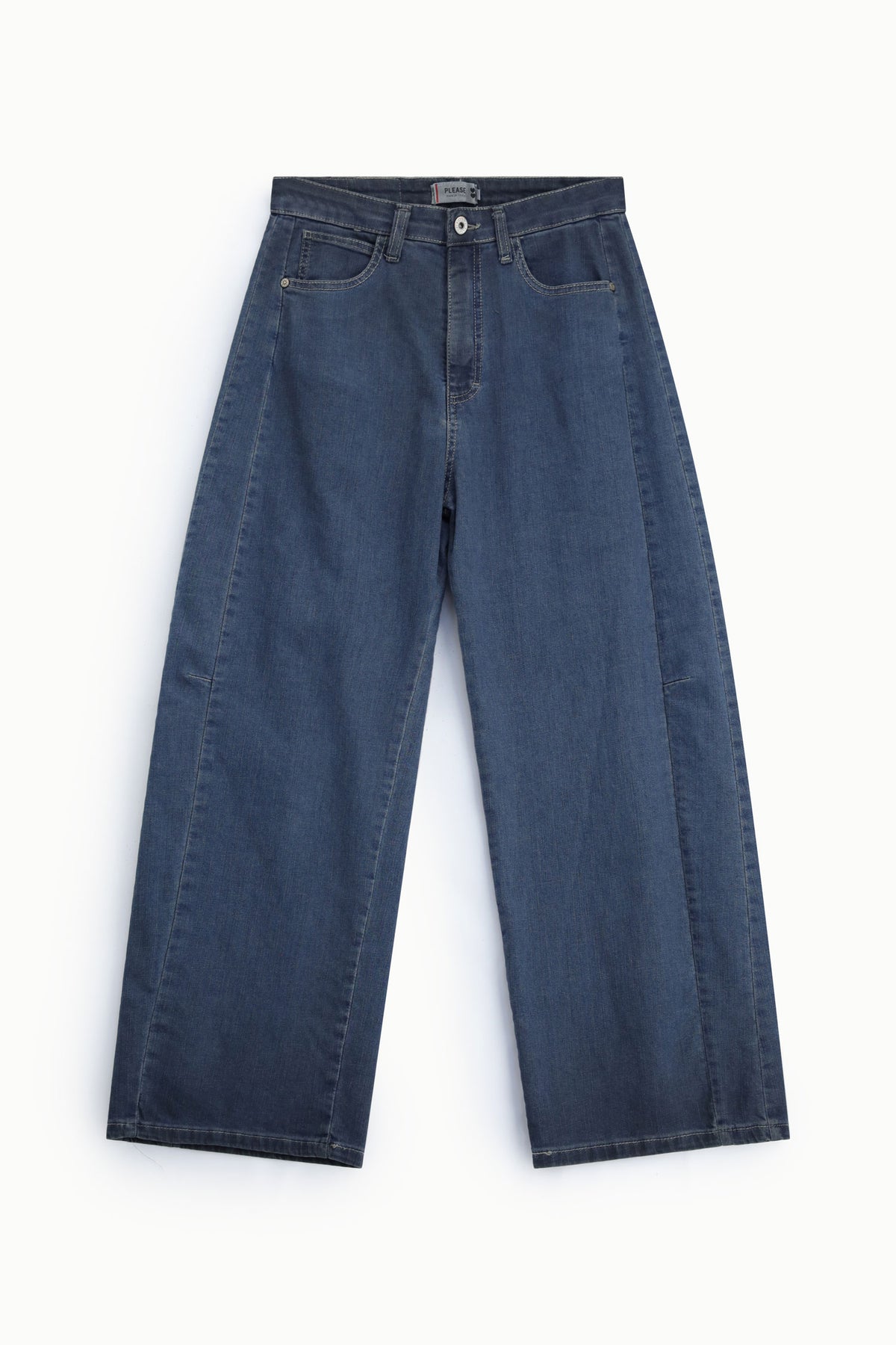 Jean jambe large cinq poches taille normale – Please