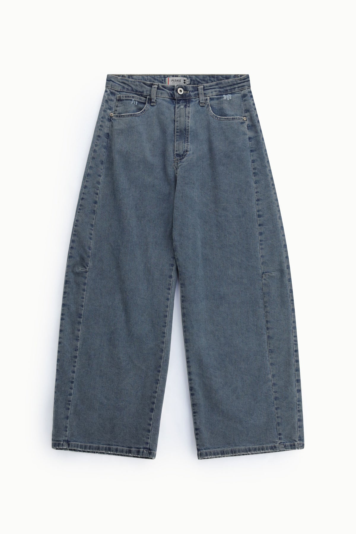 Jean taille haute jambe extra large – Please