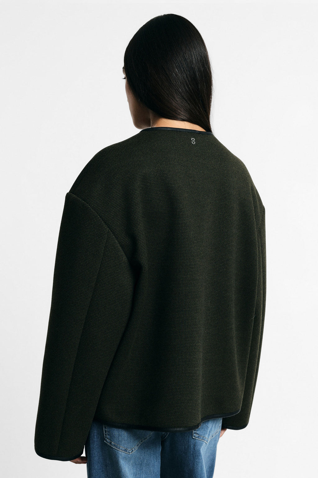 Veste courte femme à brandebourgs, vue de dos – Please