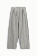 Pantalon palazzo taille haute à pinces et cordon – Please