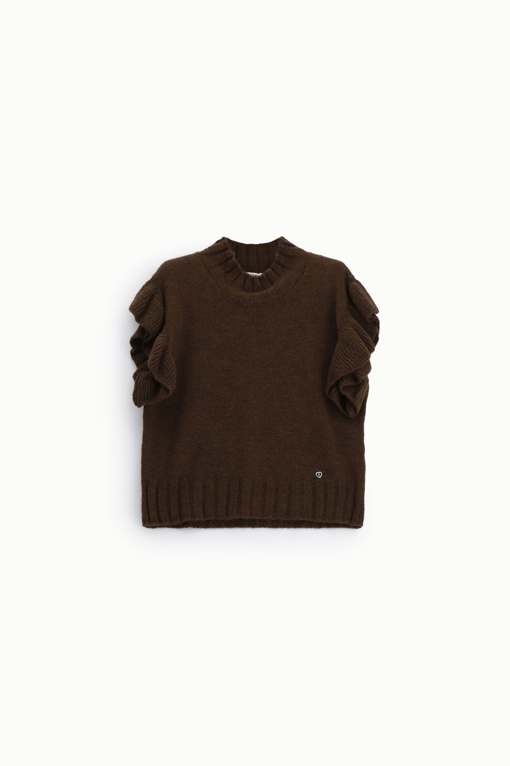Pull sans manches à volants d'épaule – Please