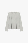 T-shirt manches longues coupe droite en coton – Please