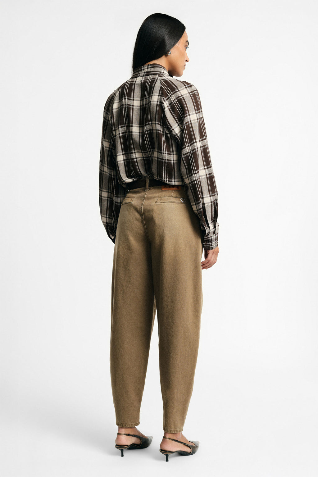 Pantalon ballon poches plaquées Beige kaki Please