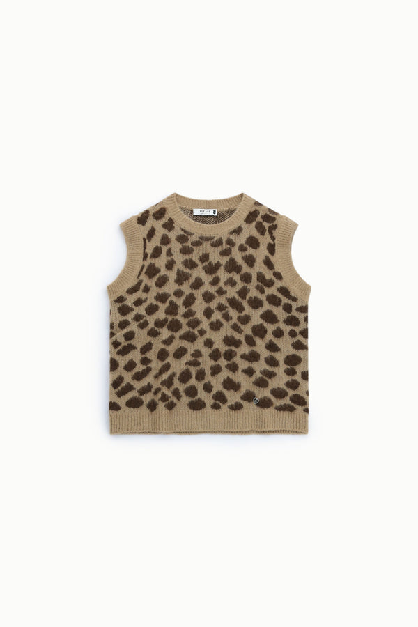 Gilet sans manches à motif tacheté – Please