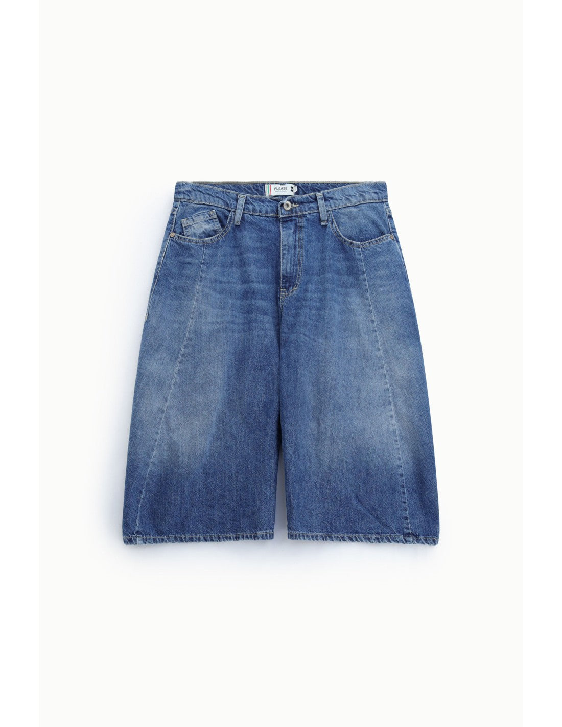 Bermuda en denim délavé Bleu denim Please