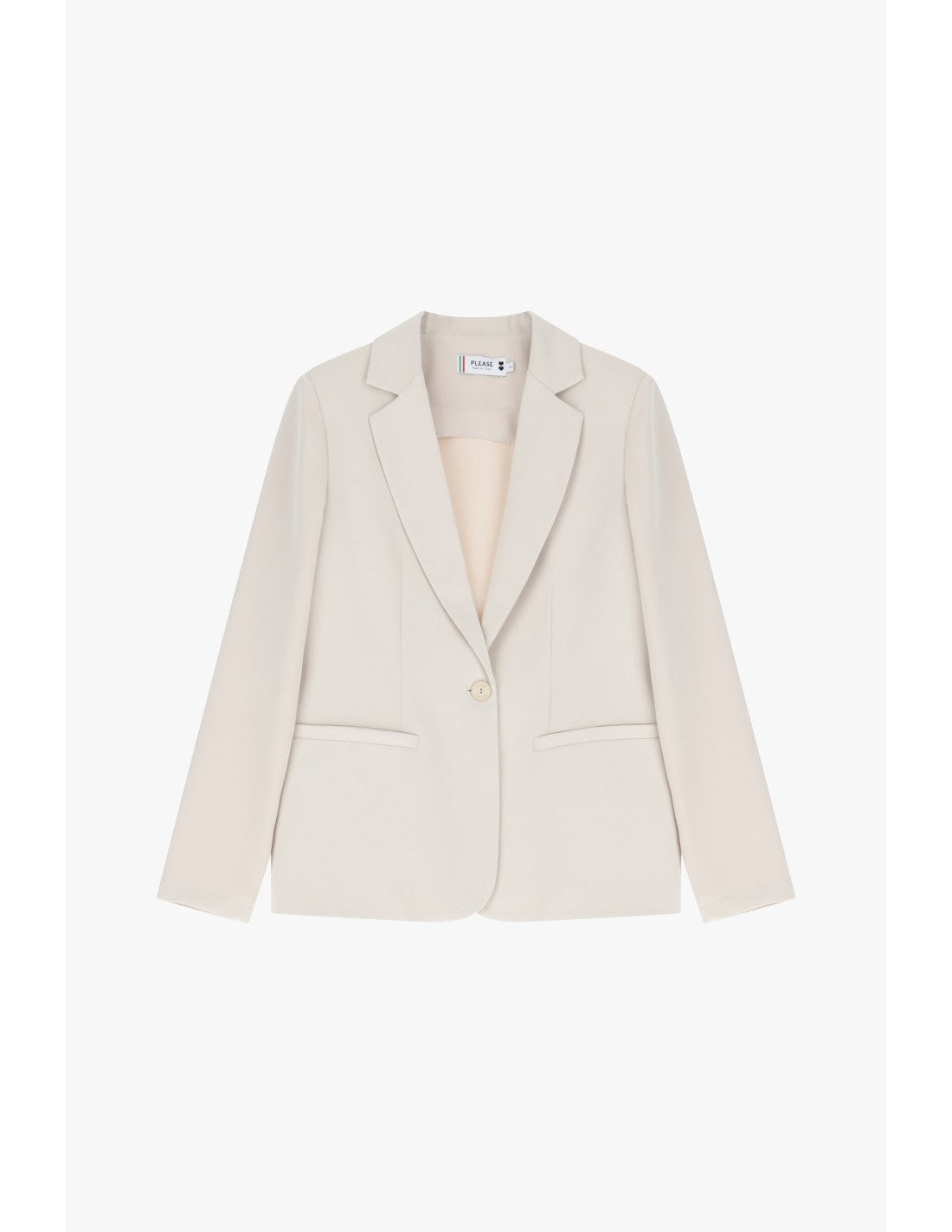 Blazer de tailleur en crêpe fluide - Please