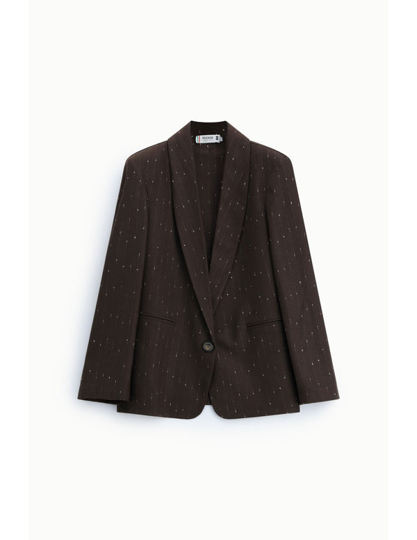 Blazer fil doré Chocolat Please