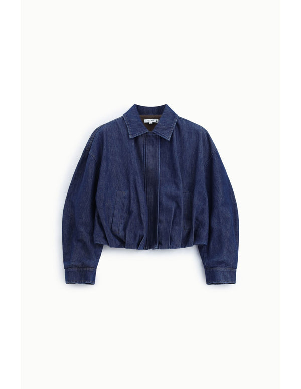 Blouson court en denim Bleu denim foncé Please