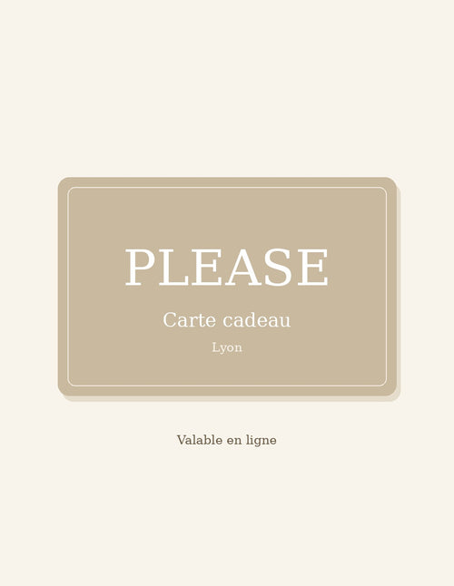 Carte cadeau Please