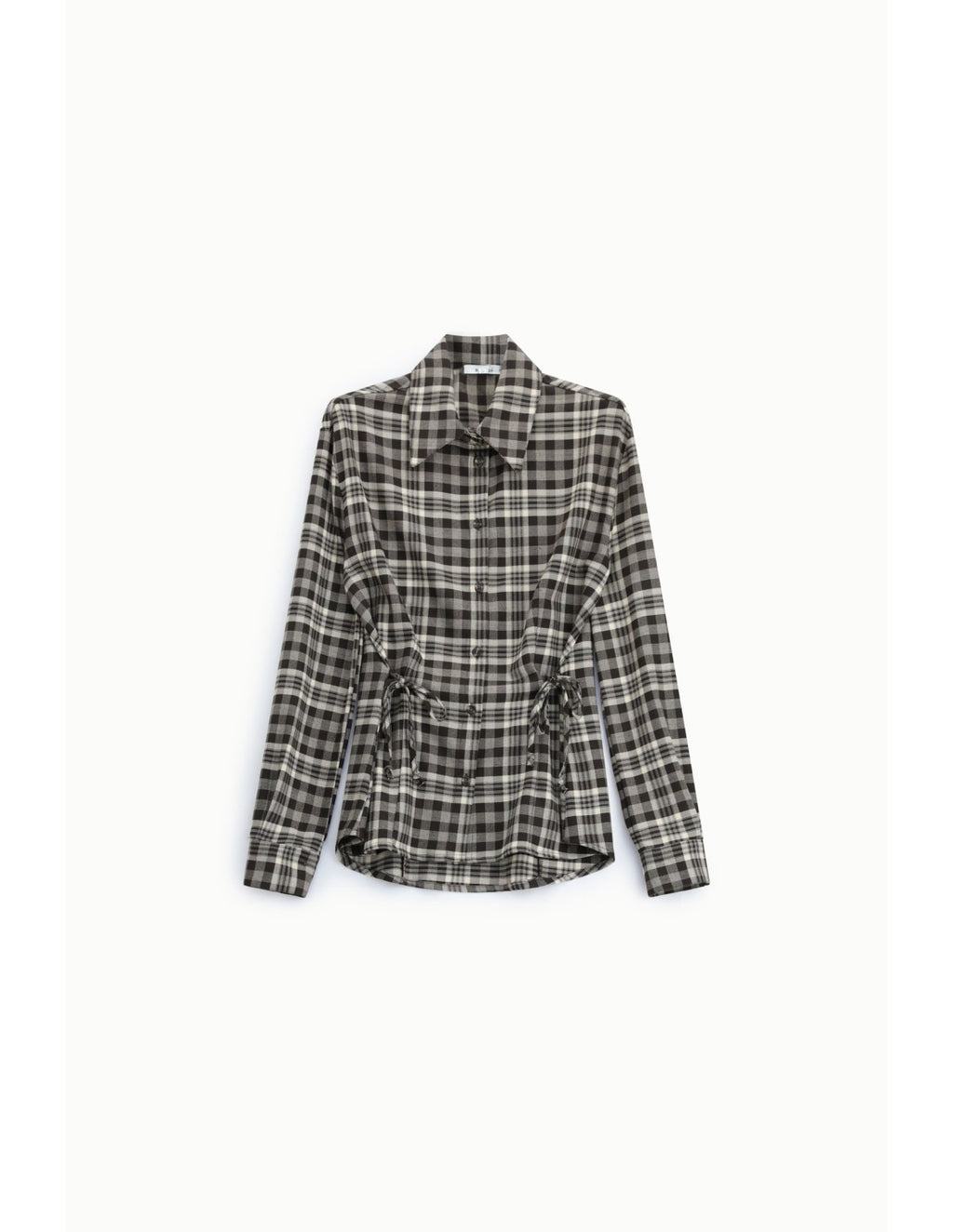 Chemise à carreaux à taille coulissée – Please Femme