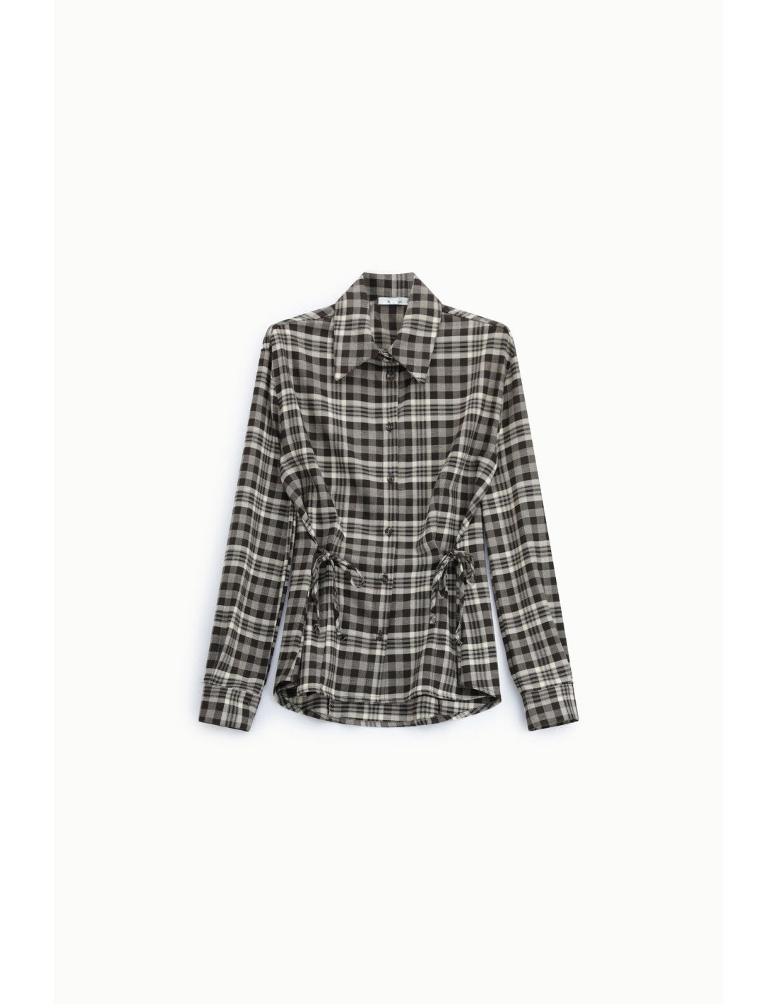 Chemise à carreaux à taille coulissée – Please Femme