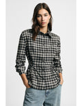 Chemise à carreaux à taille coulissée – Please Femme