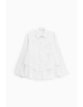 Chemise cropped poche poitrine Blanc Please