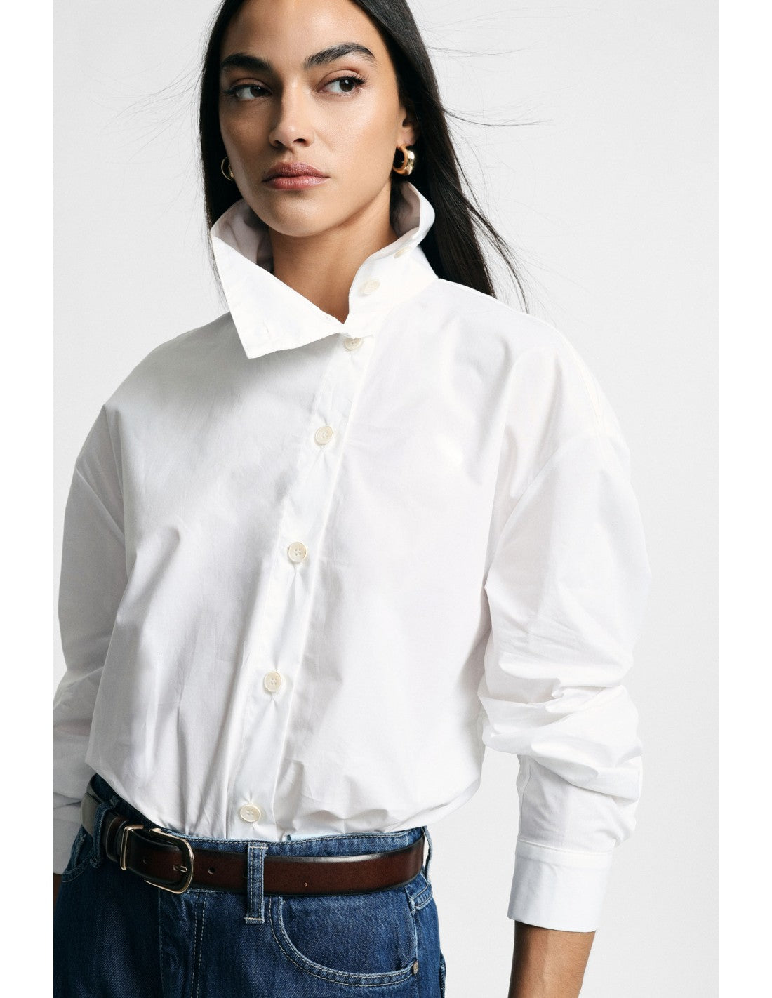 Chemise fluide manches larges Blanc Please