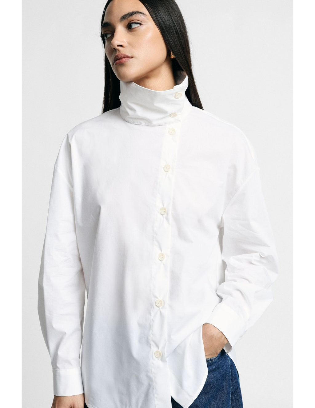 Chemise fluide manches larges Blanc Please