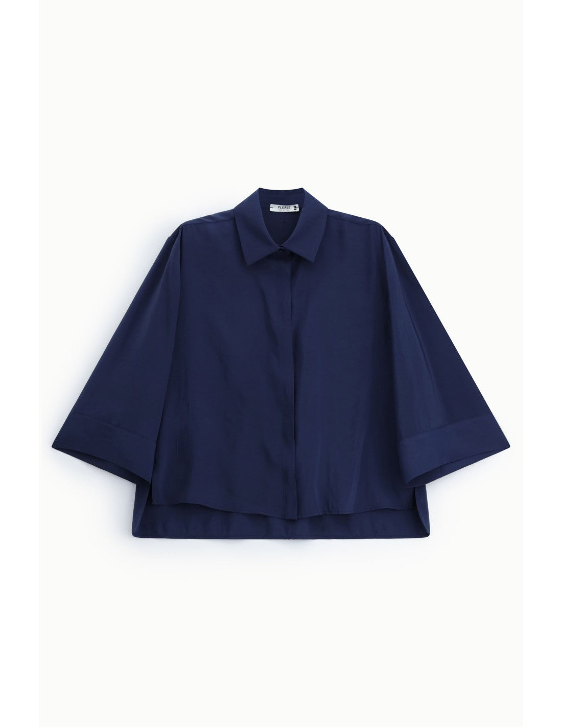 Chemisier ample manches kimono Bleu marine Please