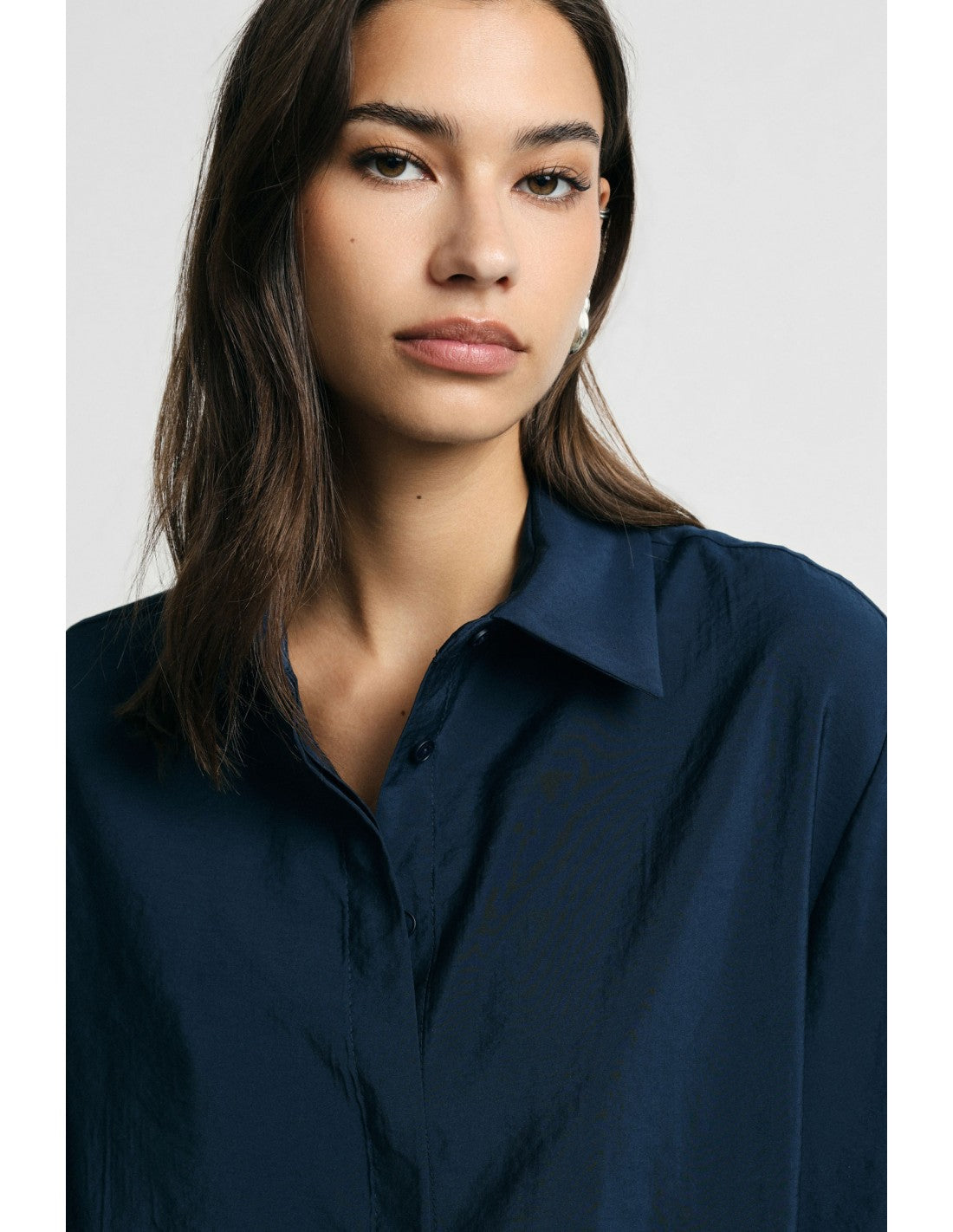 Chemisier ample manches kimono Bleu marine Please