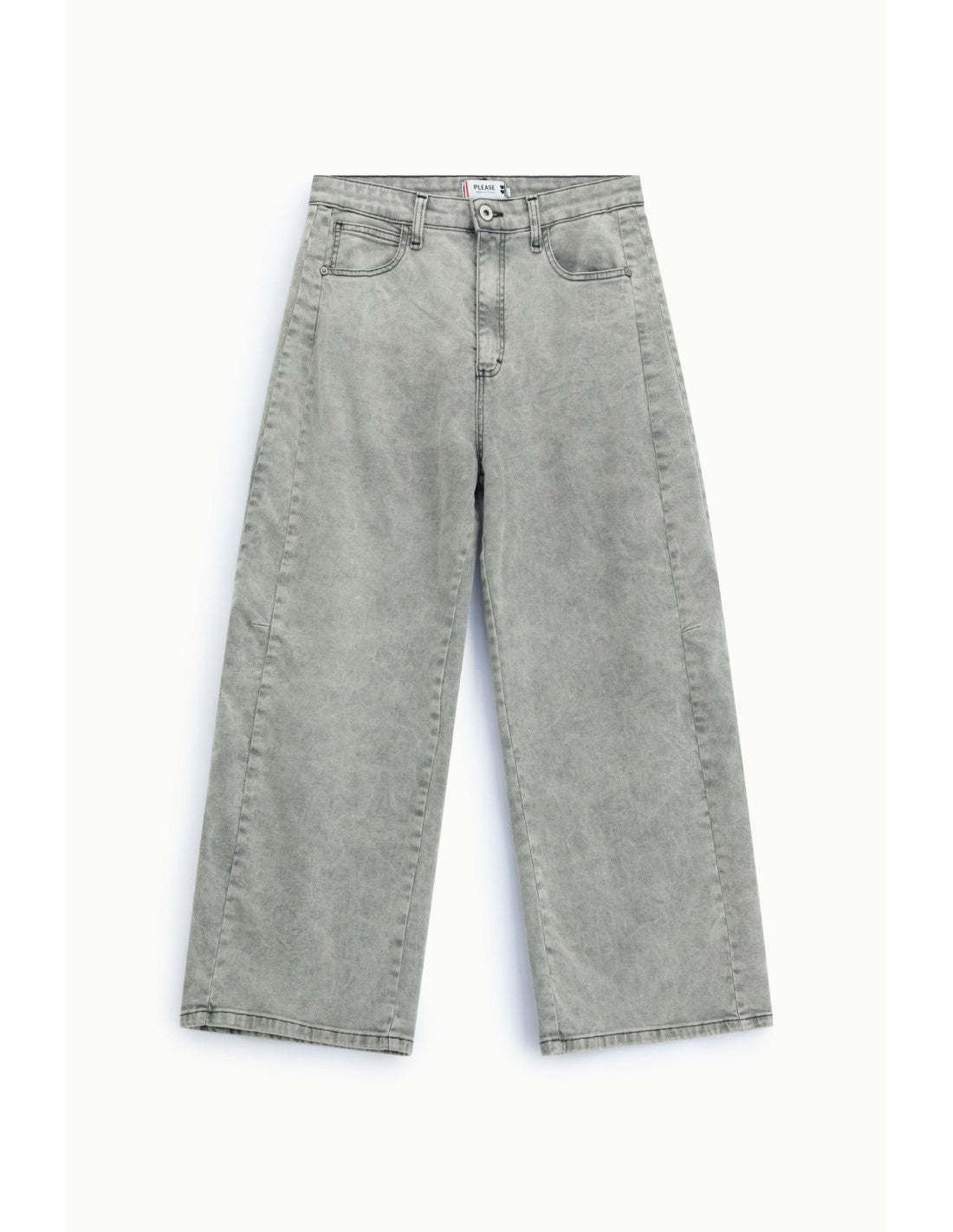 Jean baggy délavage gris clair Noir denim Please