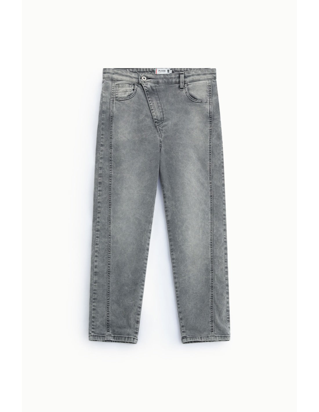 Jean baggy délavage gris Noir denim Please