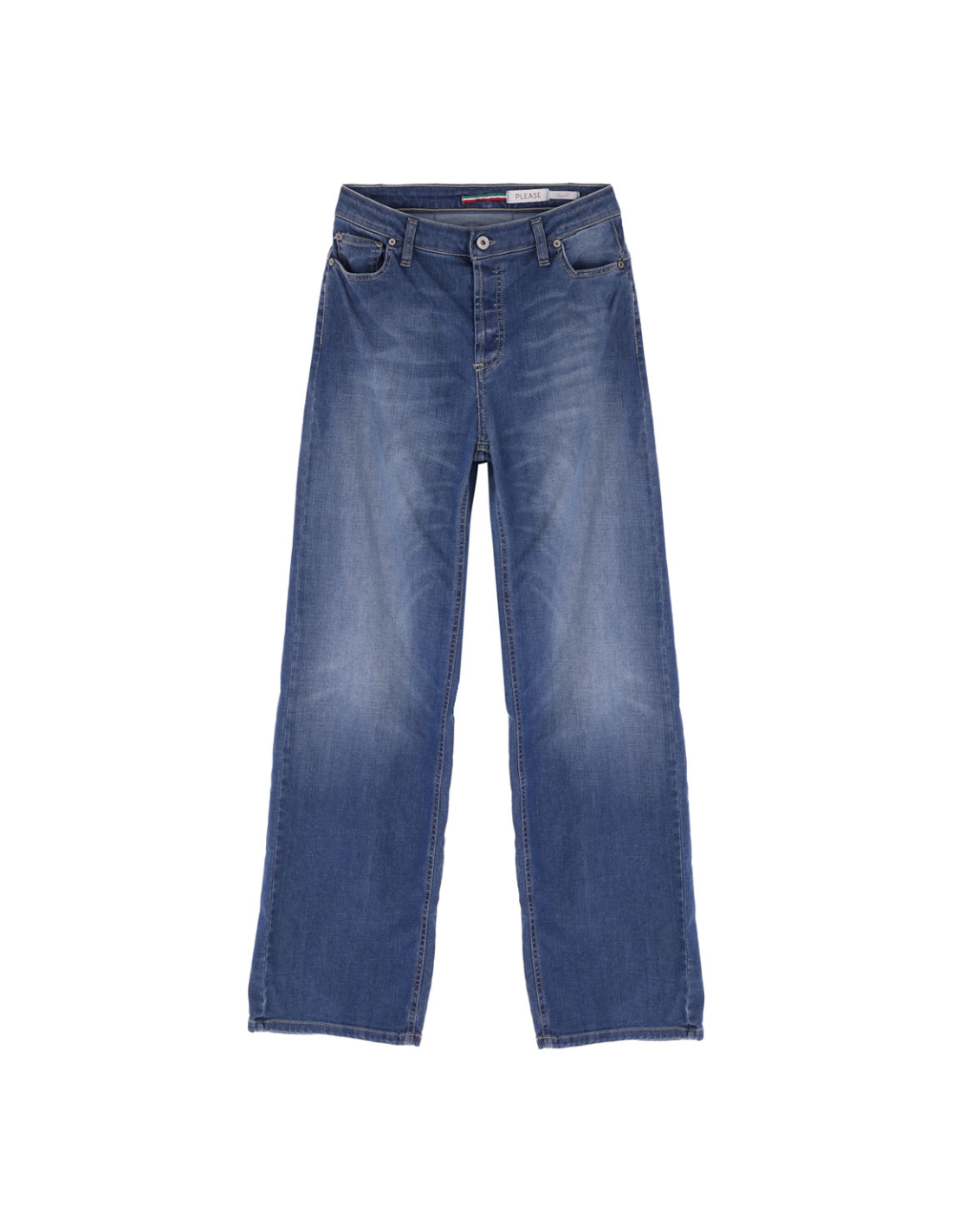 Jean baggy loose fit en denim délavé - Please