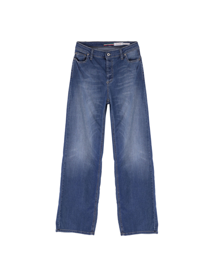 Jean baggy loose fit en denim délavé - Please