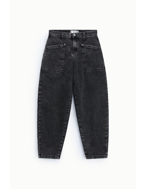 Jean ballon délavé Noir denim Please