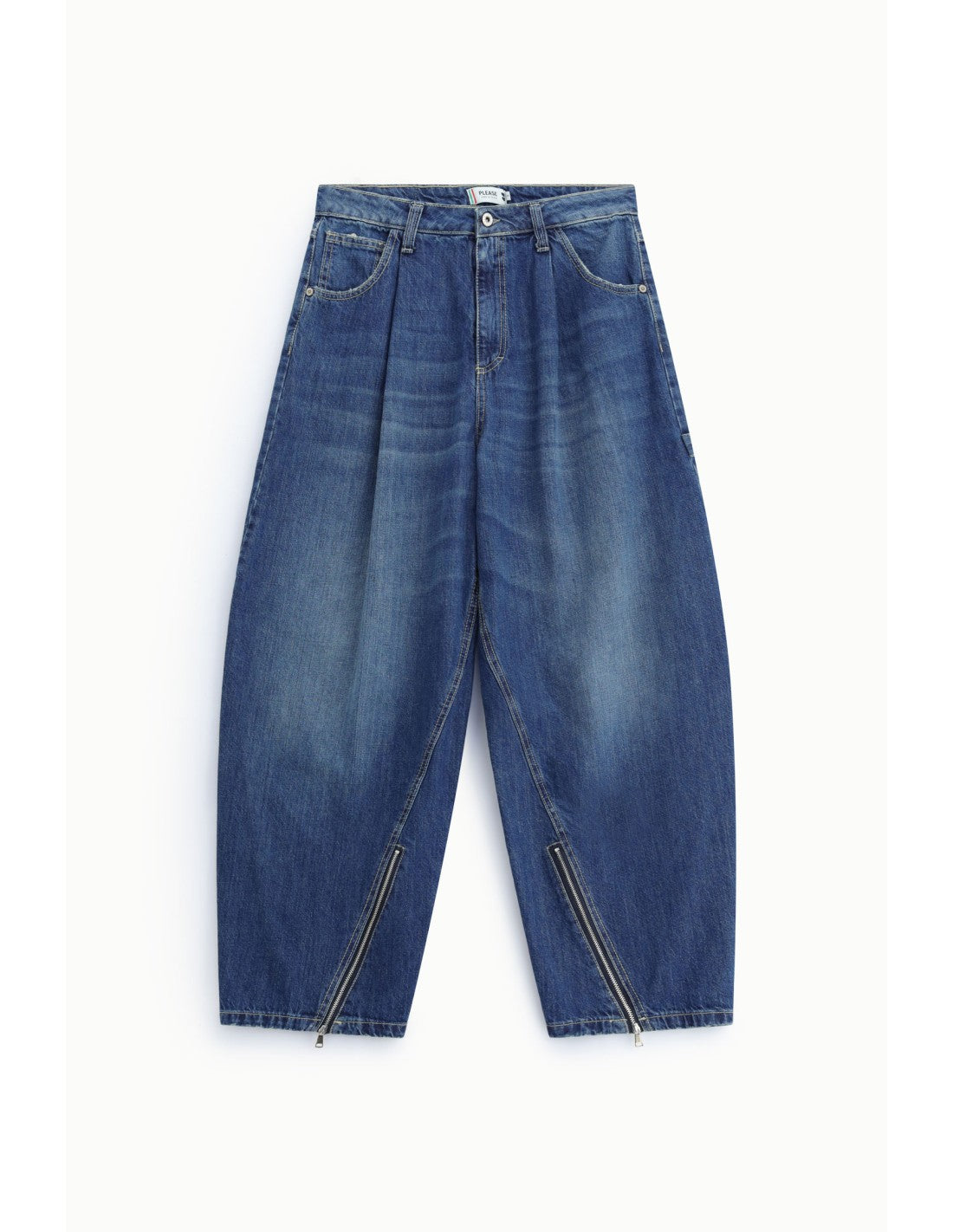 Jean ballon zips aux chevilles Bleu denim Please