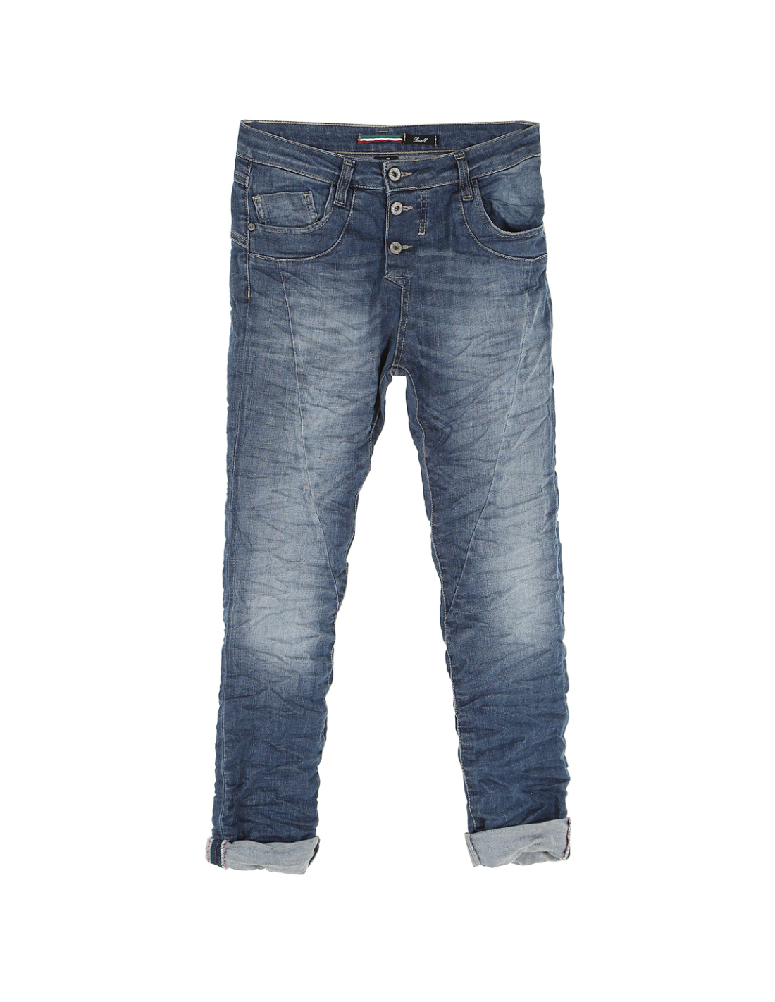 Jean boyfriend à boutonnage apparent - Please