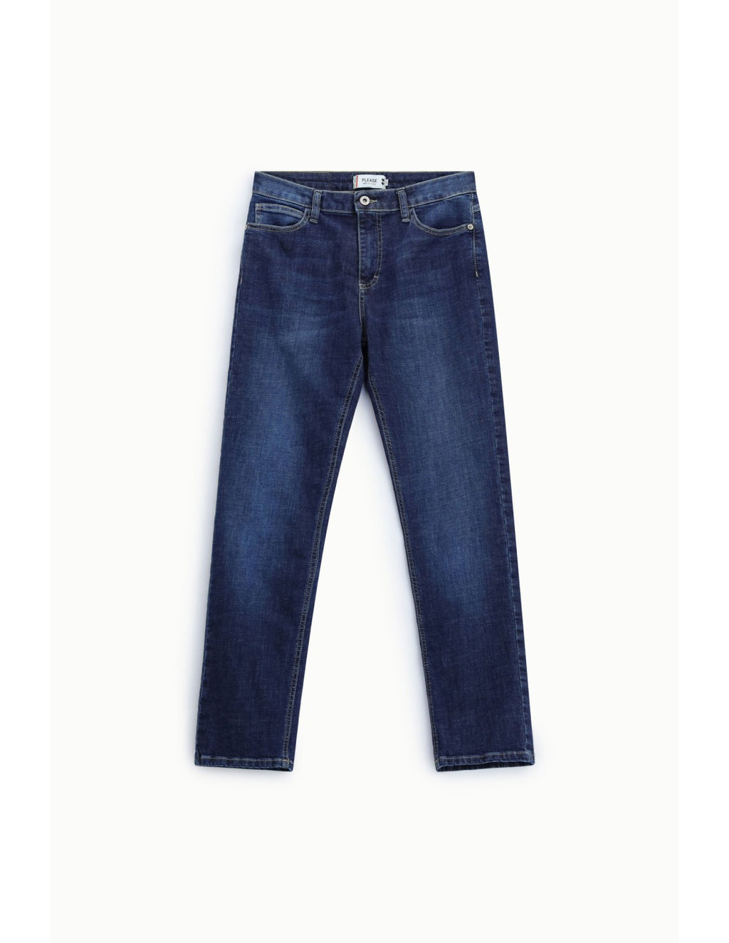 Jean droit délavé Bleu denim Please