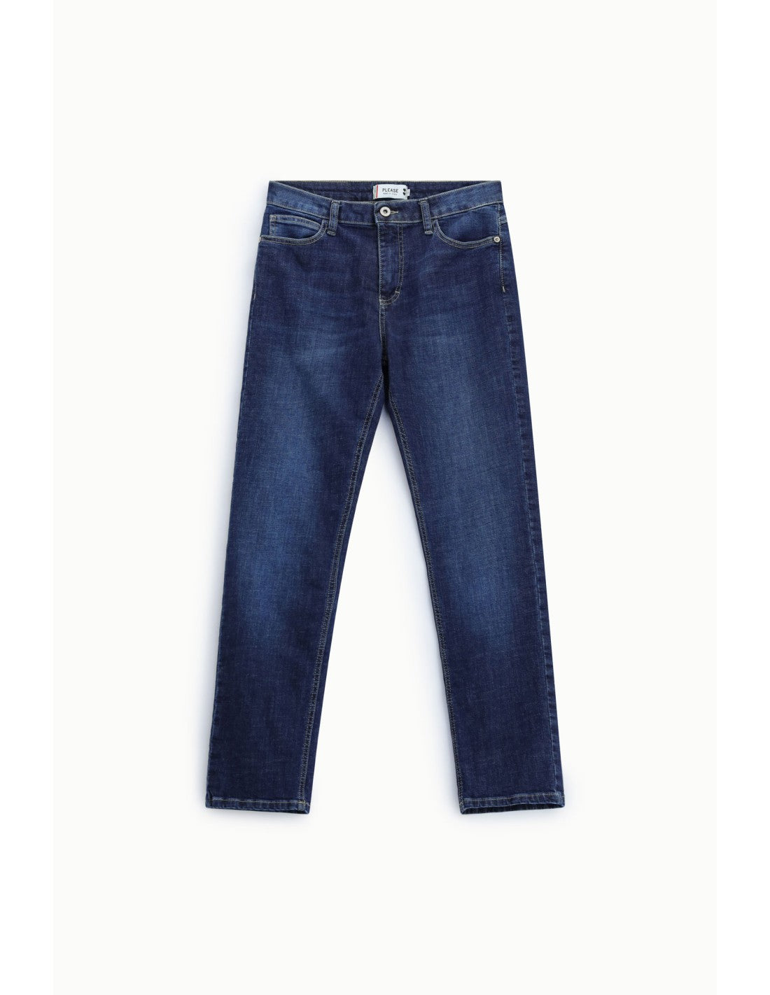 Jean droit délavé Bleu denim Please