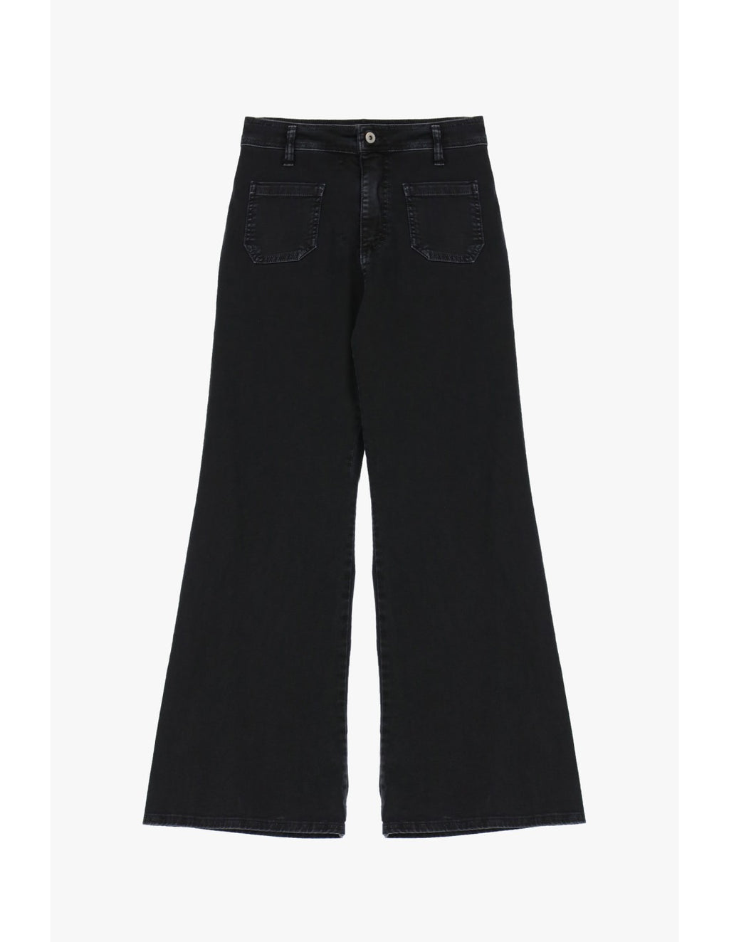 Jean évasé taille mi-haute Noir Please
