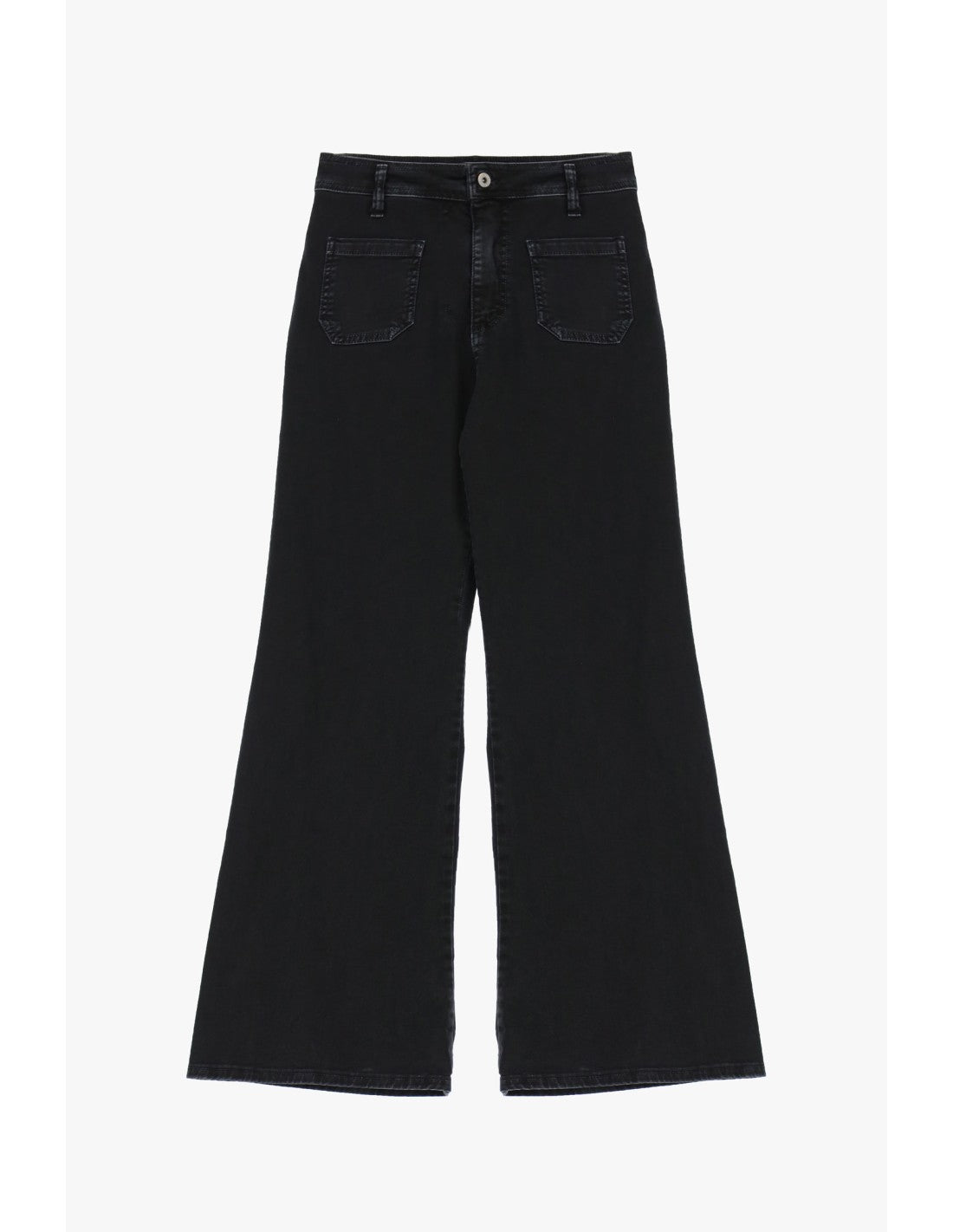 Jean évasé taille mi-haute Noir Please