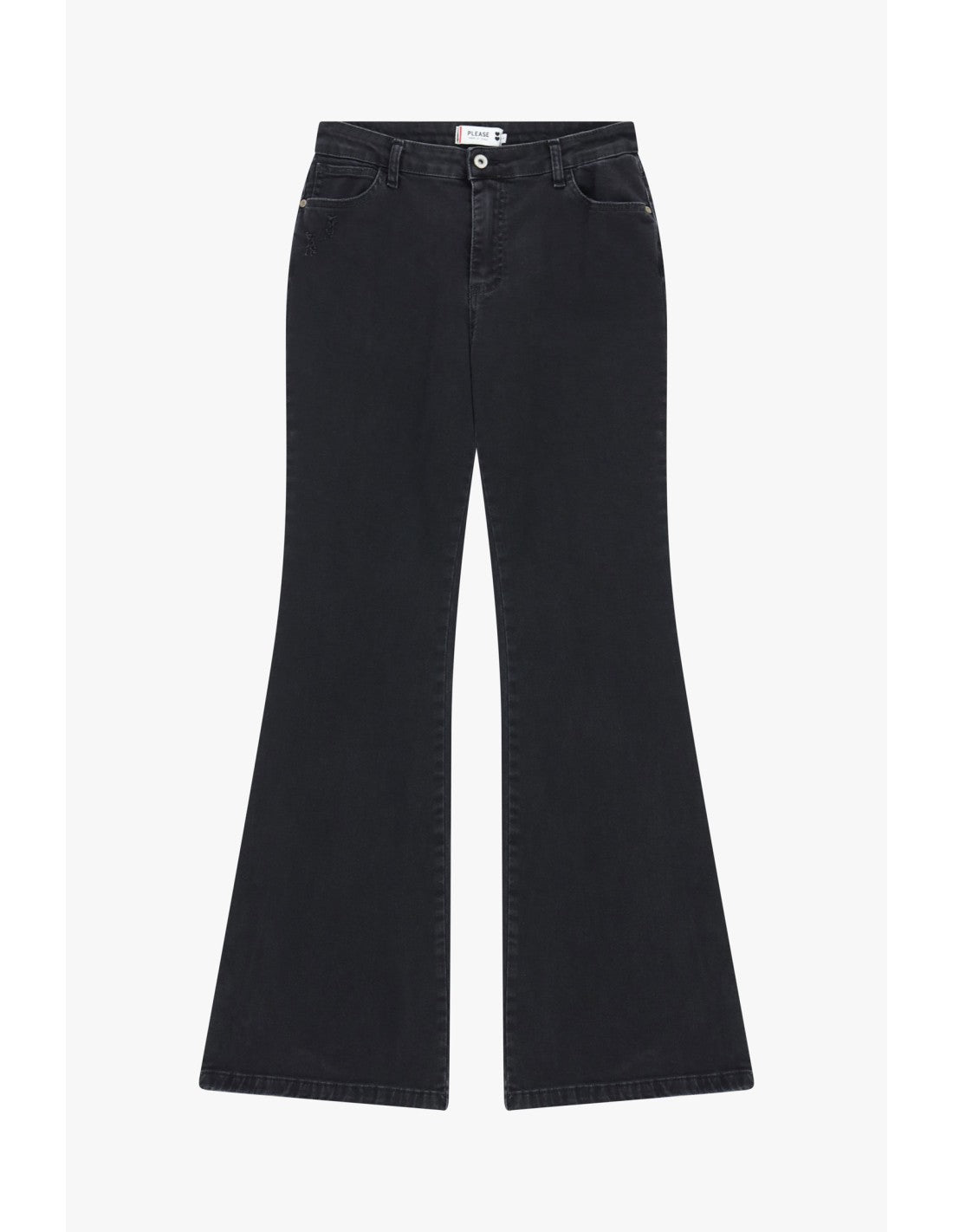 Jean flare Noir denim Please