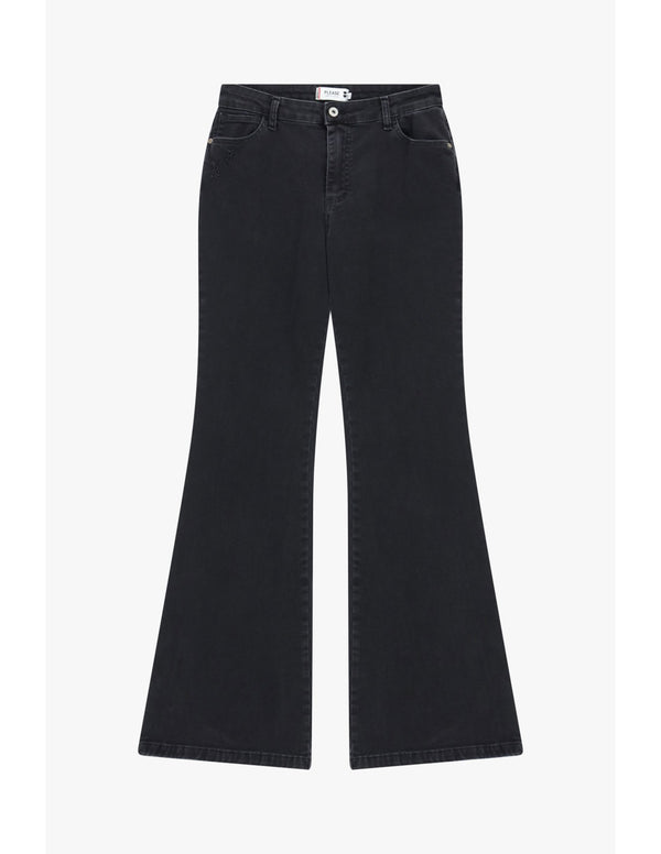 Jean flare Noir denim Please